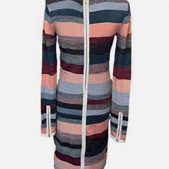 Parker Color Block Striped Metallic NWOT dress Large, bodycon - Picture 2 of 7